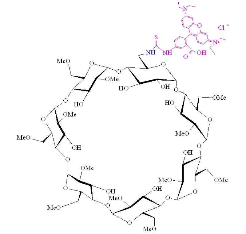 6-deoxy-6-[(5/6)-rhodaminylthioureido]-RAMEB
