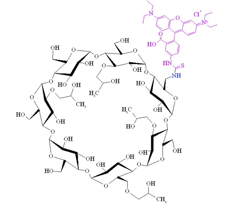 6-deoxy-6-[(5/6)-rhodaminylthioureido]-HPBCD