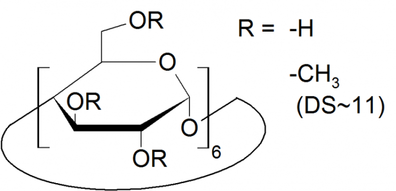 Random methyl-alpha-cyclodextrin
