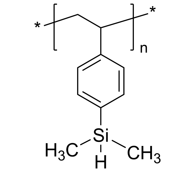 Poly(4-dimethylsilyl styrene), Mn 21,700