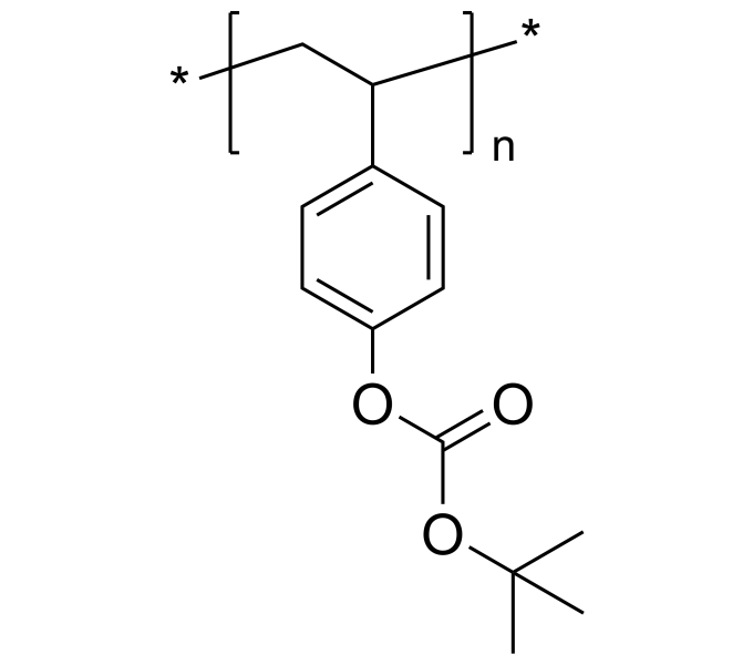 Poly(4-[tert-butoxycarbonyl]oxy-styrene), Mn 15,500
