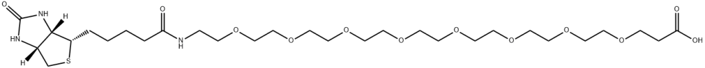 (+)-Biotin-PEG8-CH2CH2COOH | CAS 2143964-62-7