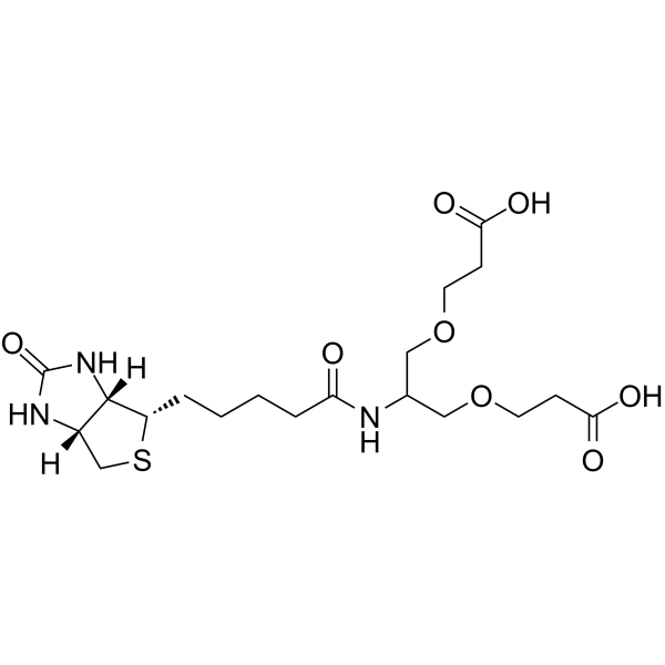 2-(Biotin-amido)-1,3-bis-(C1-PEG1-acid) | CAS 2086689-02-1