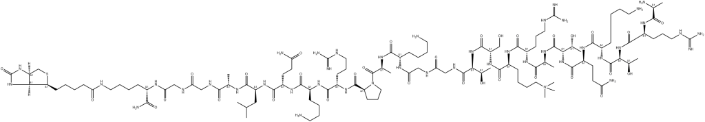 (Lys(Me)₃⁹)-Histone H3 (1-21)-Gly-Gly-Lys(biotinyl) amide | CAS 2022956-73-4