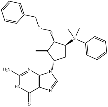 6-O-Benzyl-4-dehydroxy-4-dimethylphenylsilyl Entecavir | CAS 649761-24-0