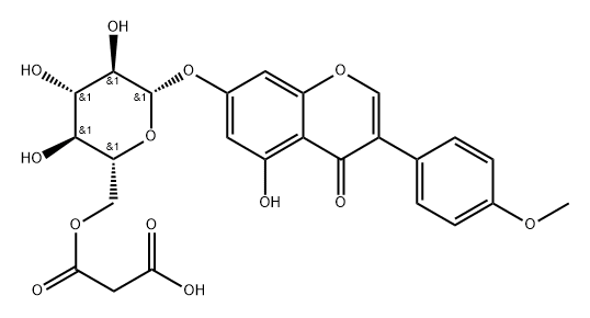 Biochanin A 7-O-β-D-glucoside 6”-O-malonate | CAS 34232-17-2