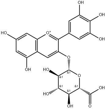 3-(((2S,3R,4S,5S,6S)-6-Carboxy-3,4,5-trihydroxytetrahydro-2H-pyran-2-yl)oxy)-5,7-dihydroxy-2-(3,4,5-trihydroxyphenyl)chromenylium | CAS 1420067-98-6