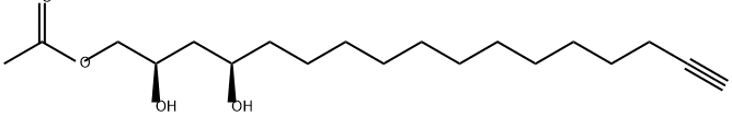 (2R,4R)-1-Acetoxy-2,4-dihydroxyheptadec-16-yne | CAS 365414-85-3