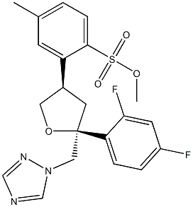 2,5-Anhydro-1,3,4-trideoxy-2-C-(2,4-difluorophenyl)-4-[[[(4-methylphenyl)sulfonyl]oxy]methyl]-1-(1H-1,2,4-triazol-1-yl)-L-threo-pentitol | CAS 149809-42-7