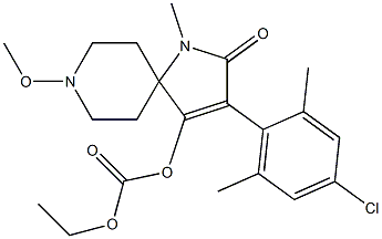 3-(4-Chloro-2,6-dimethylphenyl)-8-methoxy-1-methyl-2-oxo-1,8-diazaspiro[4.5]dec-3-en-4-yl Ethyl Carbonate | CAS 1229023-00-0