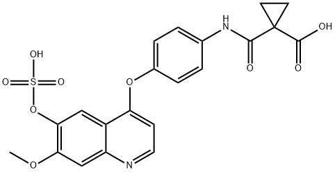 Cabozantinib Des-O-fluoroanile-6′-Sulfate | CAS 1628530-37-9