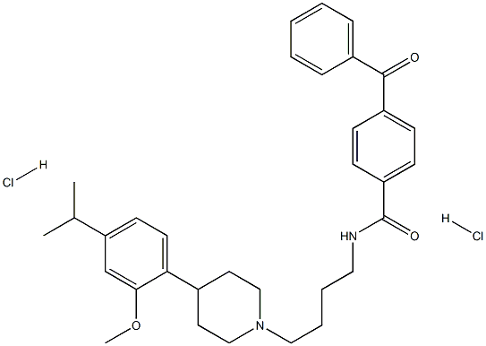 4-Benzoyl-N-(4-(4-(4-isopropyl-2-methoxyphenyl)piperidin-1-yl)butyl)benzamide Dihydrochloride | CAS 320589-96-6