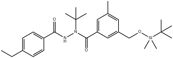 N-(tert-Butyl)-3-(((tert-butyldimethylsilyl)oxy)methyl)-N’-(4-ethylbenzoyl)-5-methylbenzohydrazide | CAS 615561-21-2