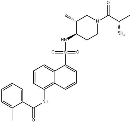 N-(5-(N-((3R,4R)-1-((S)-2-Aminopropanoyl)-3-methylpiperidin-4-yl)sulfamoyl)naphthalen-1-yl)-2-methylbenzamide | CAS 850330-77-7