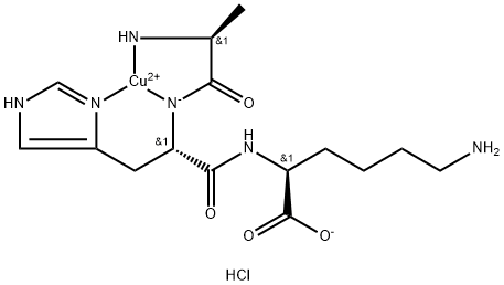 [L-Alanyl-κN-L-histidyl-κN,κN3-L-lysinato(2-)]copper Monohydrochloride | CAS 682809-81-0