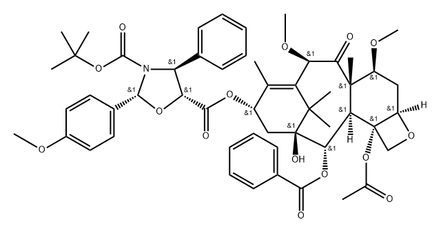 4-alpha-Acetoxy-2-alpha-benzoyloxy-5-beta,20-epoxy-1-beta-hydroxy-7-beta,10-beta-dimethoxy-9-oxo-11-taxen-13-alpha-yl(2R,4S,5R)-3-(tert-butoxycarbonyl)-2-(4-methoxyphenyl)-4-phenyl-1,3-oxazolidine-5-c | CAS 183133-95-1