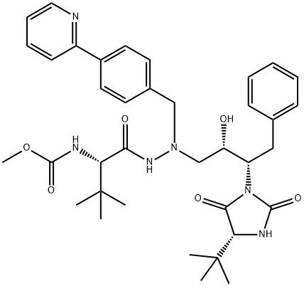 N(amino)-Des(N-(Methoxycarbonyl)-3-methyl-L-valinamido)-[(4S)-4-(1,1-Dimethylethyl)-2,5-dioxo-1-imidazolidinyl] Atazanavir | CAS 1292296-13-9