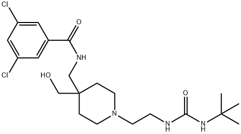N-((1-(2-(3-(tert-Butyl)ureido)ethyl)-4-(hydroxymethyl)piperidin-4-yl)methyl)-3,5-dichlorobenzamide | CAS 1416984-93-4