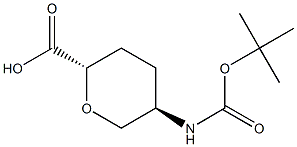 (2S,5R)-5-[(tert-Butoxycarbonyl)amino]tetrahydro-2H-pyran-2-carboxylic Acid | CAS 603130-13-8