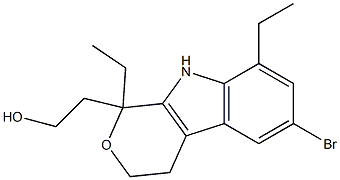 6-Bromo-1,8-diethyl-1,3,4,9-tetrahydropyrano[3,4-b]indole-1-ethanol | CAS 849630-44-0