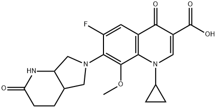 1-Cyclopropyl-6-fluoro-1,4-dihydro-8-methoxy-7-(octahydro-2-oxo-6H-pyrrolo[3,4-b]pyridin-6-yl)-4-oxo-3-quinolinecarboxylic Acid | CAS 1620445-17-1