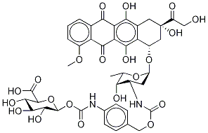 3-N-Carboxylic Acid 1-β-D-Glucuronide-[4-(methyl)phenyl]carbamate Ester Doxorubicin | CAS 211364-63-5