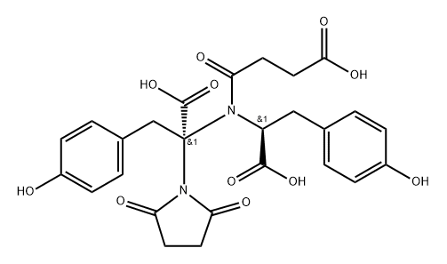 (αR)-α-[[(1S)-1-Carboxy-2-(4-hydroxyphenyl)ethyl](3-carboxy-1-oxopropyl)amino]-α-[(4-hydroxyphenyl)methyl]-2,5-dioxo-1-pyrrolidineacetic Acid | CAS 1260610-91-0