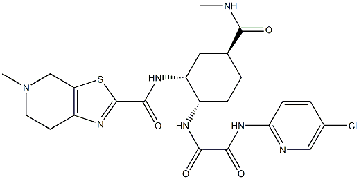 N1-(5-Chloro-2-pyridinyl)-N2-[(1S,2R,4S)-4-[(methylamino)carbonyl]-2-[[(4,5,6,7-tetrahydro-5-methylthiazolo[5,4-c]pyridin-2-yl)carbonyl]amino]cyclohexyl]ethanediamide | CAS 740794-83-6