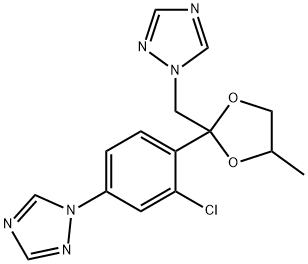 1-(3-Chloro-4-[4-methyl-2-[(1H-1,2,4-triazol-1-yl)methyl]-1,3-dioxolan-2-yl]phenyl)-1H-1,2,4-triazole (Mixture of diastereomers) | CAS 120463-78-7