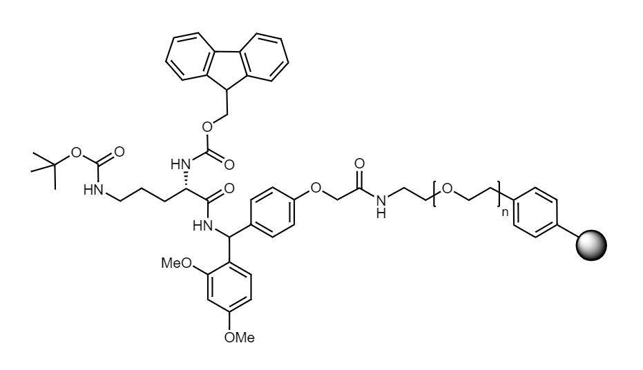 Fmoc-Orn(Boc) Low Crosslinked Polystyrene-PEG S RAM Resin, 90 µm, Capacity 0.16-0.26 mmol/g