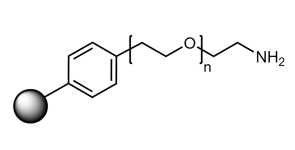 Low Crosslinked Polystyrene-PEG N NH2 Resin, 90 µm, Capacity 150-300 µmol/g