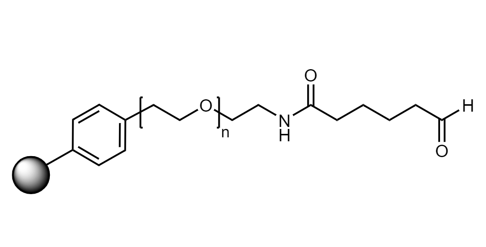 Low Crosslinked Polystyrene-PEG HL CHO, 110 µm, Capacity 0.35-0.55 mmol/g