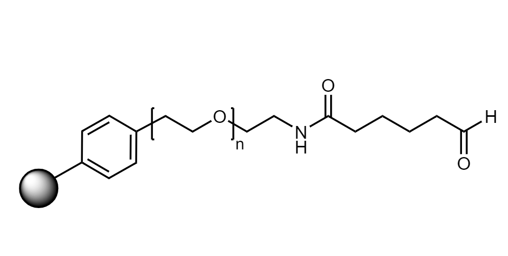 Low Crosslinked Polystyrene-PEG HL CHO, 75 µm, Capacity 0.35-0.55 mmol/g