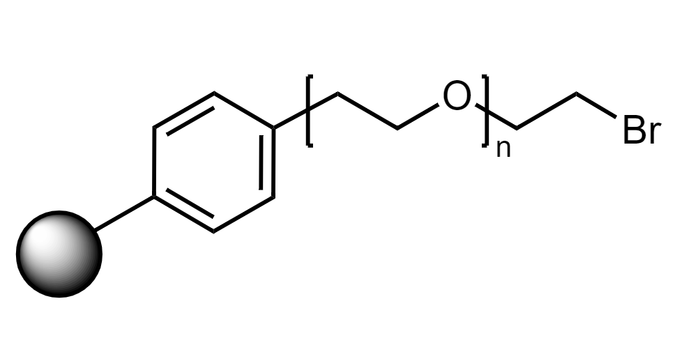 Low Crosslinked Polystyrene-PEG S Br, 90 µm, Capacity 0.2-0.35 mmol/g
