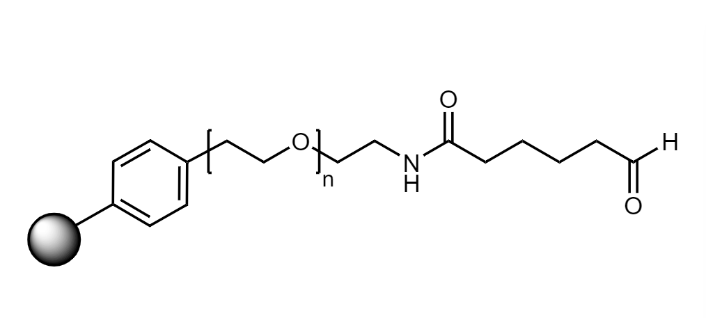 Low Crosslinked Polystyrene-PEG S CHO, 130 µm, Capacity 0.2-0.3 mmol/g