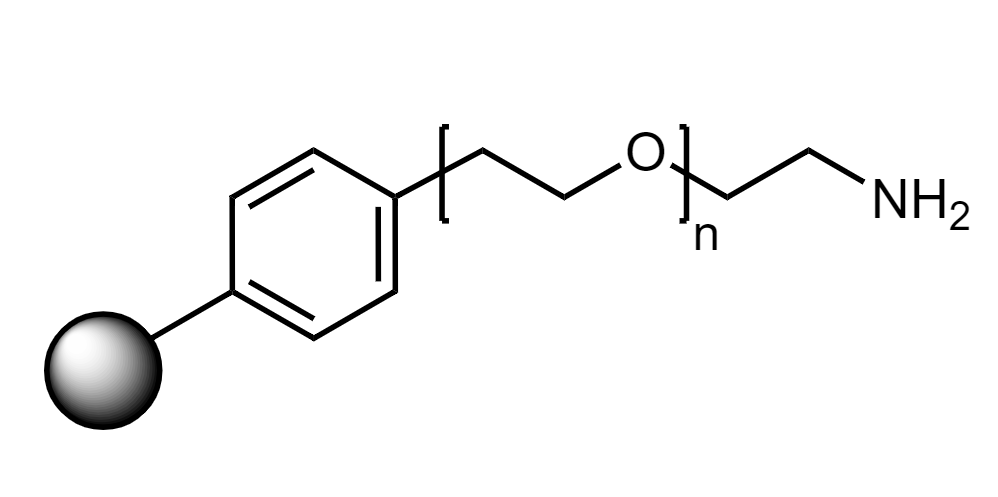 Low Crosslinked Polystyrene-PEG S NH2, 130 µm, Capacity 0.2-0.35 mmol/g