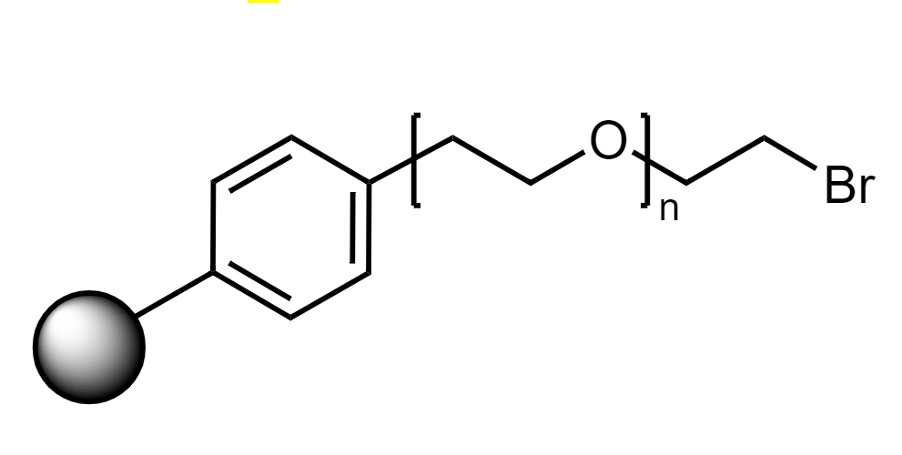 Low Crosslinked Polystyrene-PEG MB Br, 140-170 µm, Capacity 0.4-0.6 mmol/g