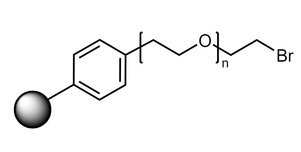Low Crosslinked Polystyrene-PEG HL Br, 110 µm, Capacity 0.4-0.6 mmol/g