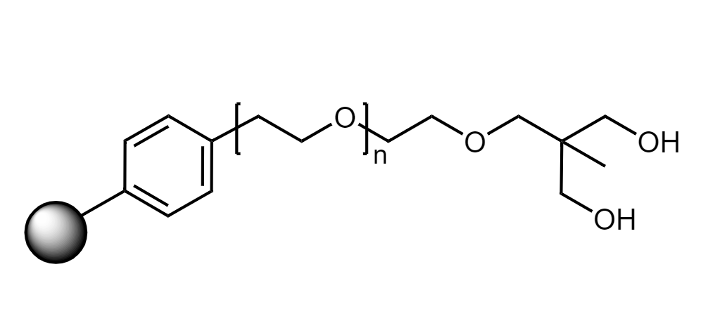 Low Crosslinked Polystyrene-PEG HL Diol, 75 µm, Capacity 0.5-0.8 mmol/g