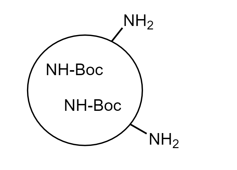 Low Crosslinked Polystyrene-PEG B Boc / NH2, 130 µm, Boc Capacity 0.2-0.3 mmol/g, Free NH2 Capacity: 2-8 µmol/g