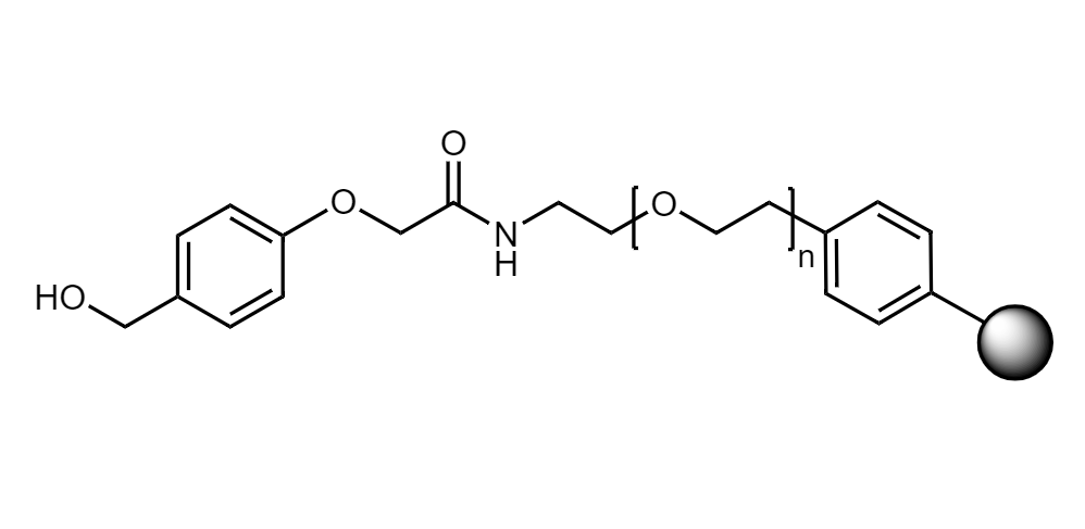 Low Crosslinked Polystyrene-PEG R HMPA, 90 µm, Capacity 0.15-0.22 mmol/g