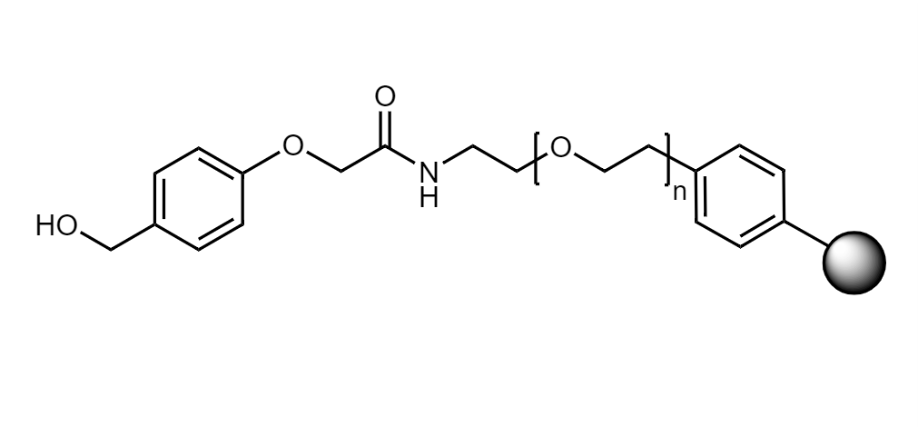 Low Crosslinked Polystyrene-PEG S HMPA, 90 µm, Capacity 0.2-0.3 mmol/g