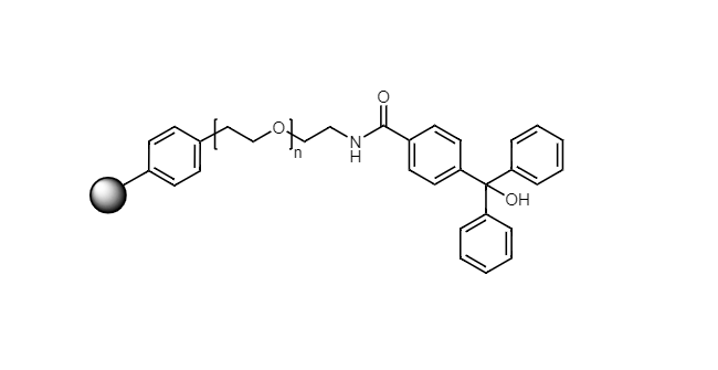 Low Crosslinked Polystyrene-PEG MB TRT-OH, 280-320 µm, Capacity 0.15-0.3 mmol/g