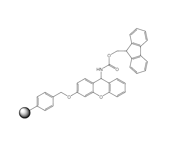 Fmoc-Sieber-Polystyrene Resin, 100-200 Mesh, Loading 0.5-0.9 mmol/g, 1% DVB | CAS 915706-90-0