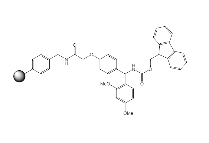 Fmoc-Rink Amide Aminomethyl-Polystyrene Resin, 200-400 Mesh, Loading 0.4-1.0 mmol/g, 1% DVB | CAS 183599-10-2