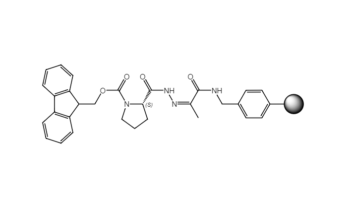 Fmoc-L-Pro-NHN=Pyv Resin, 100-200 Mesh, Loading ></noscript> 0.3 mmol/g, 1% DVB