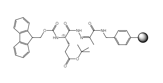 Fmoc-L-Glu(tBu)-NHN=Pyv Resin, 100-200 Mesh, Loading ></noscript> 0.3 mmol/g, 1% DVB
