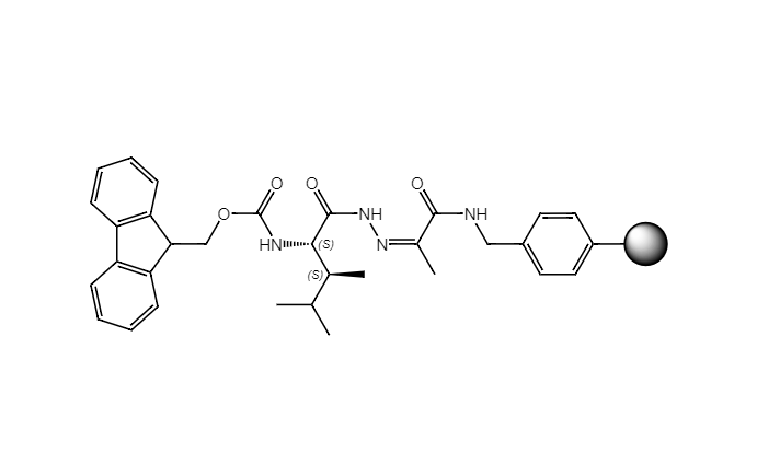 Fmoc-L-Ile-NHN=Pyv Resin, 100-200 Mesh, Loading ></noscript> 0.3 mmol/g, 1% DVB